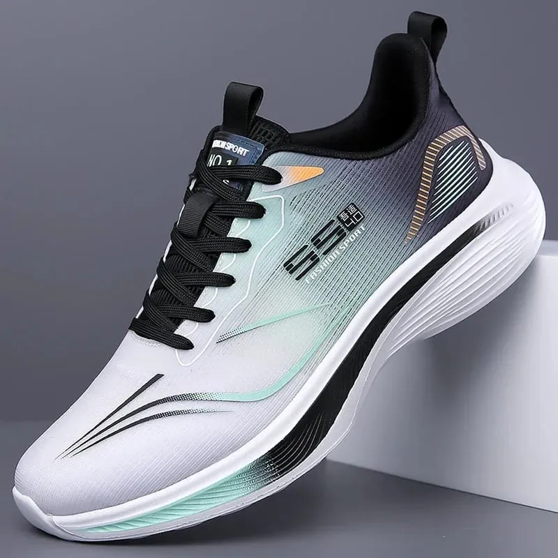 Men Running Walking Knit Shoe Casual Sneakers Breathable Sports Running Athletic Gym Lightweight Outdoor Women Shoes Size39-47