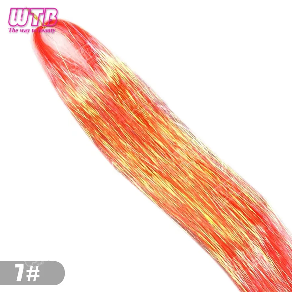 Multi-Color Glitter Synthetic Hair Extension Wig BB Clip Style Suitable for Women and Girls to Wear During Holidays and Events