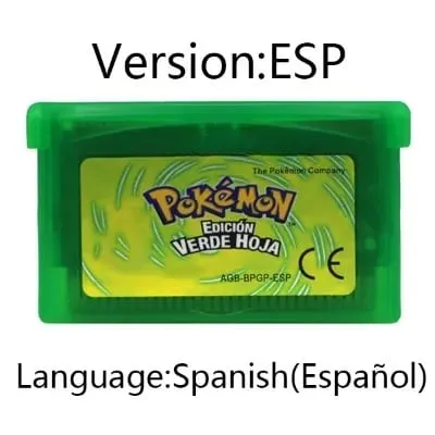 GBA Video Game Cartridge Console Card Pokemon Emerald Ruby FireRed LeafGreen Sapphire Multi-language for GBA/NDS