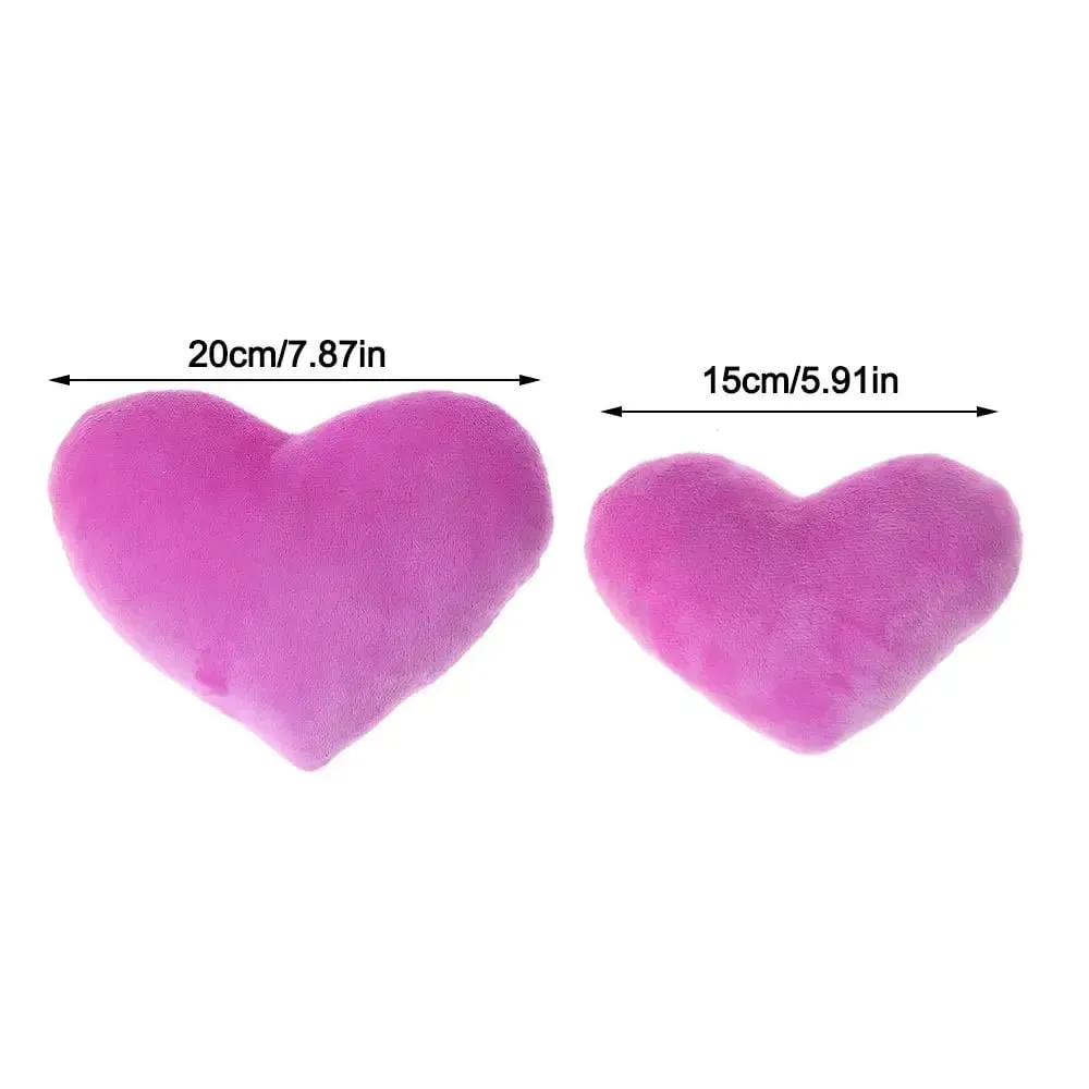 Heart Plush Toys Soft Pillow Kawaii Toy Lovely Gift for Birthday Home Decorative Valentines Day Decorative Soft Stuffed Pillow