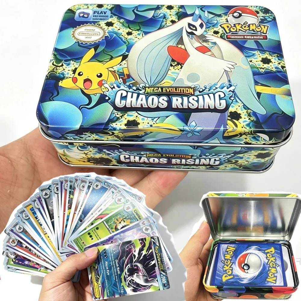 42pcs Pokémon Cards Battle Toys Lost Origin Pokémon Box with Anime Bank Pokémon Game Cards MEGA EVOLUTION for Childre