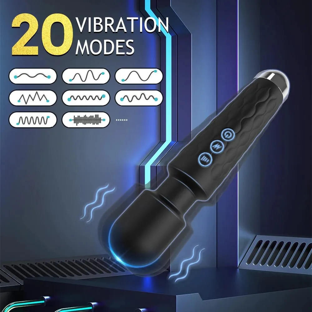 Vibrateurs AV pour femmes, baguette magique puissante à 20 vitesses, gode de Massage du point G, stimulateur de Clitoris, jouets érotiques sexuels féminins adultes