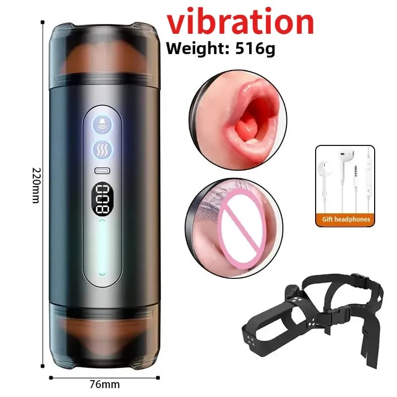 2 IN 1 現実的な人工膣男性用オナホールカップディープスロートフェラマッサージポケットプッシーエロペニス大人の大人のおもちゃ — image 10