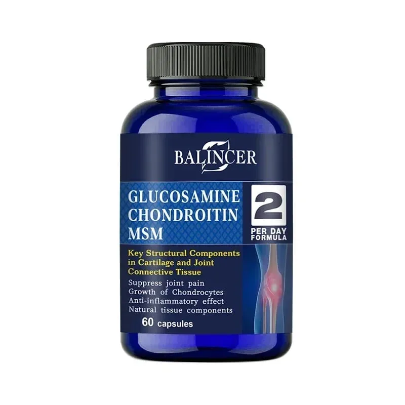 Glucosamine Chondroitin MSM - for Joint and Knee Health Immune System Non-GMO 120 Capsules