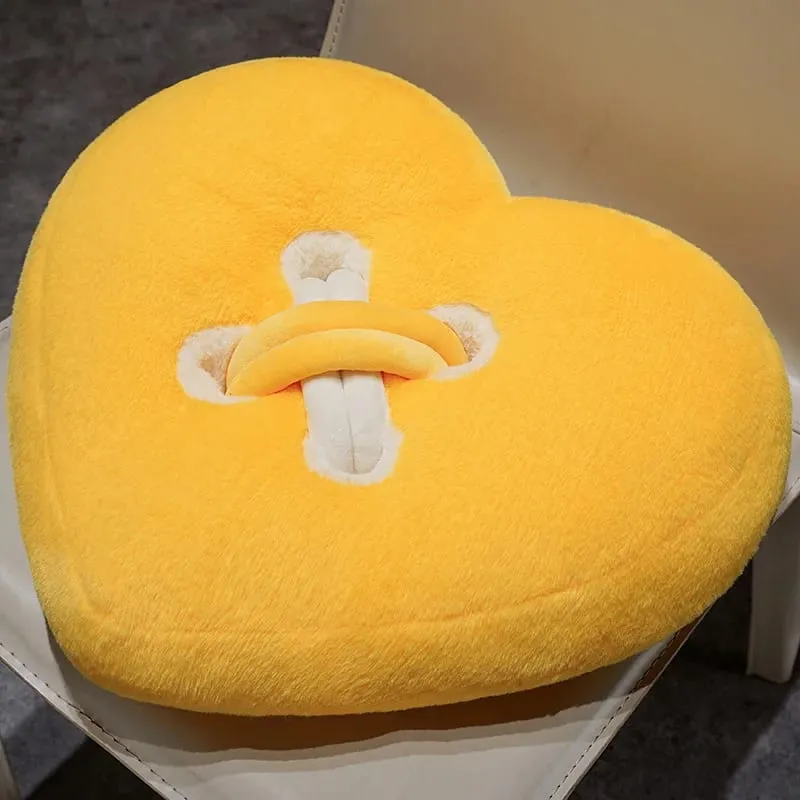 Button Plush Toys Flower Heart-shaped Stuffed Pillow Home Decor 40/45cm Soft Sofa Cushion Throw Pillow Birthday Surprise Gifts
