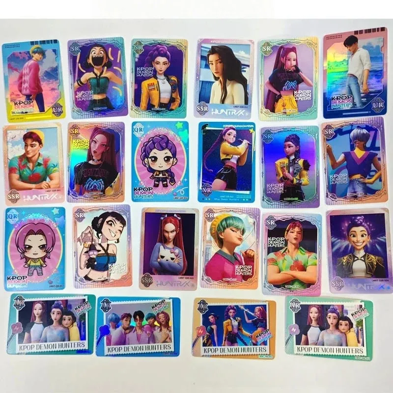 Anime Gilrs Lumi Mila Zoi Hunters Theme Collectible Trading Cards Laser Holographic Shiny Foil Limited Edition Booster Box Gift