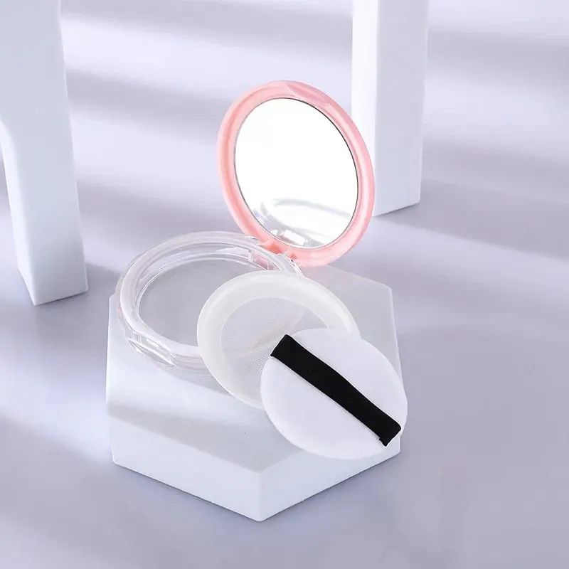 10 Pieces Combo Sale Price For Super Ultra-thin 5g Makeup Packaging Loose Powder Setting Powder Case With Puff