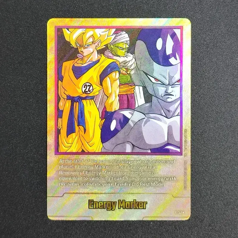 Self Made English Dragon Ball Super Fusion World Energy Markers Gold DBSFW_EM Son Goku Game Collection Flash Card Toy
