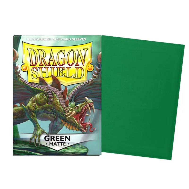 100 PCS/BOX 66x91mm Τυπικό μέγεθος Ματ μανίκια κάρτας Demark Dragon Shield για μανίκια επιτραπέζιων καρτών παιχνιδιών MTG/PKM/YGO/TCG