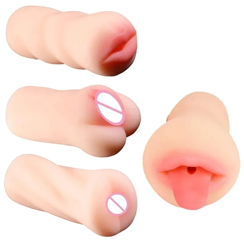 Sex Real Vagina Pussy Male Masturbator Mouth Oral Licking Anal Ass Masturbation Cup Adult Games Erotic Products Sex Toys for Men