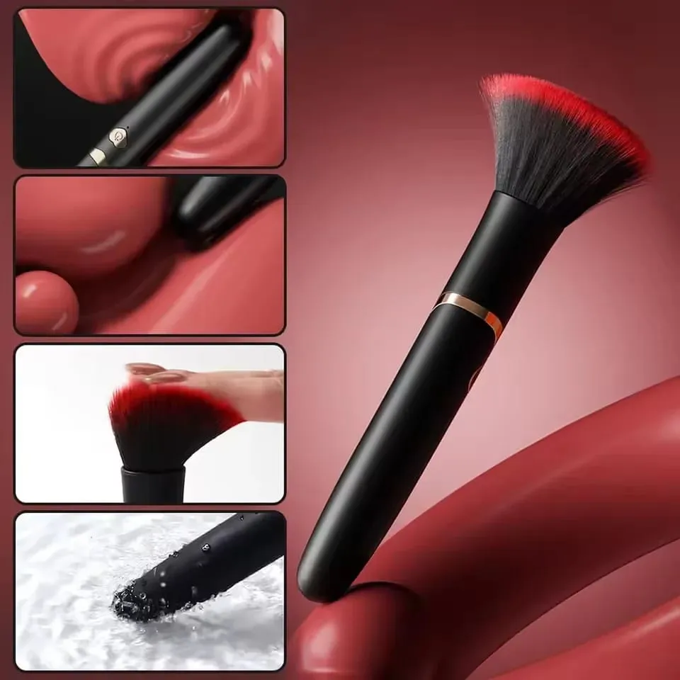 Makeup Pen Dual Head Vibrator Soft Brush Comb Beans High Frequency Micro Vibration Deep Stimulation G Spot Orgasm Female Sex Toy — image 2
