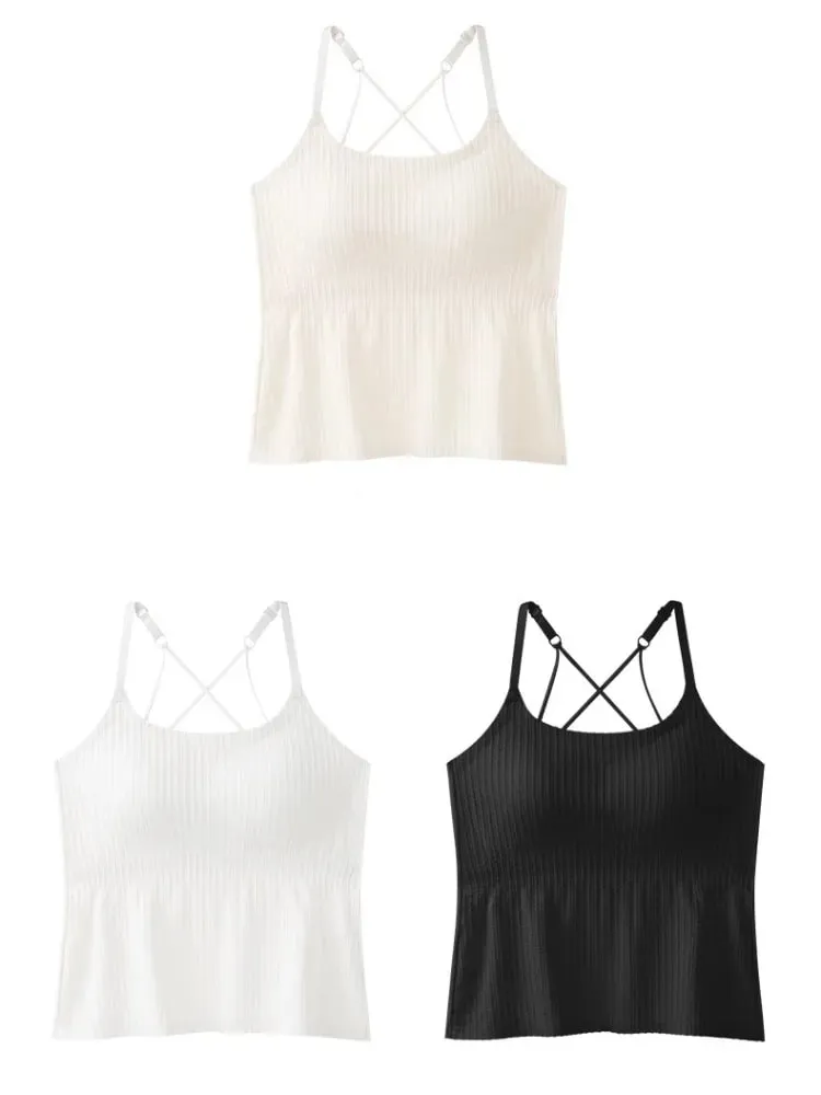 Summer Bra Black Corset Active Big Size Bralette Anti Sagging Bra Vest Topic Camisole&tanks Traf Woman Clothing Top Traf Zara