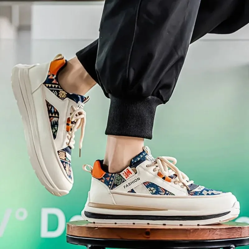 Luxury Men Trendy Casual Sneakers Outdoor Comfortable Platform Vulcanized Shoes Non Slip Wear-resistant Men Running Shoes Hombre