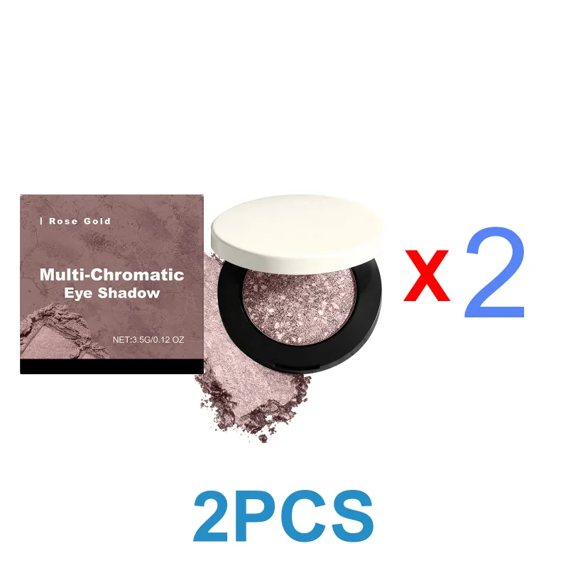 Rose Gold Shimmer Shine Eye Shadow Daily Natural Glow Colorful Lustrous Eyeshadow Portable Compact Palettes For Travel Office Dating Party Eye Makeup Cosmetic
