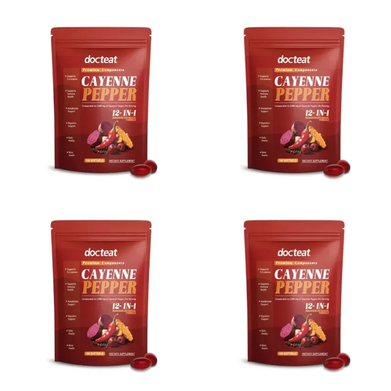 Cayenne Pepper Extract Botanical Formula Supports Circulation Immune Health &Daily Vitality180 Softgels Dietary Supplement — image 10