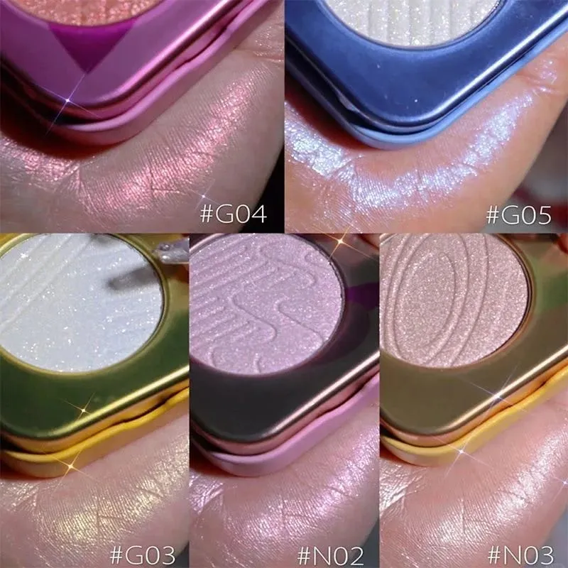 Kaleidos Automatic Gel Eyeliner Pencil Chameleon Eye Shadow Highlighter Chrome Glitter Face Makeup Set Chameleon Diamond Powder
