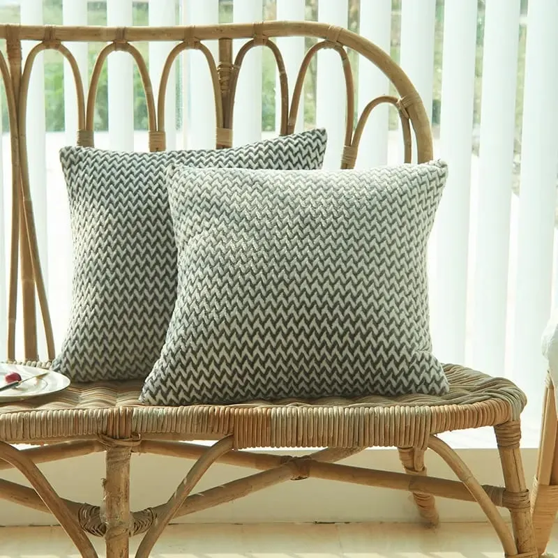 Simple Double-sided Plush Cushion Cover 18x18 Inch Soft Decorative Throw Pillow Case for Home Living Room Sofa Car