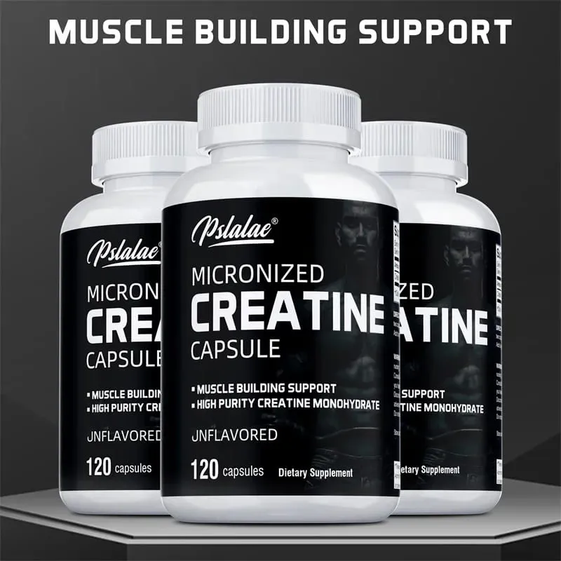Creatine Monohydrate - 5000 Mg Bawat Paghahatid ng Pre-workout Creatine Upang Tumulong sa Pagbuo ng Muscle na Pagandahin ang Enerhiya at PerformanceSupplements