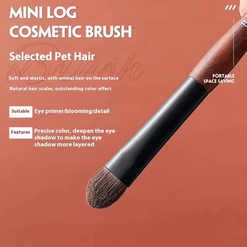 12pcs Mini Makeup Brushes Eyeshadow Brush Loose Powder Blusher Foundation Brush Travel Portable Make Up Brushes with Bag