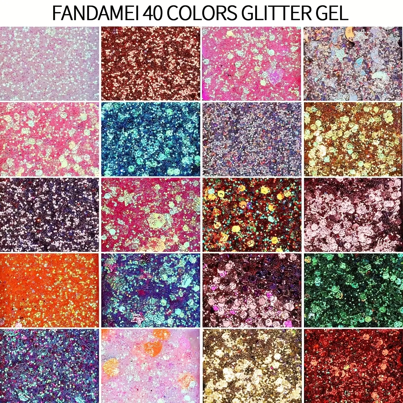 40 Colors Eyeshadow Palette - Matte & Glitter Eye Makeup High Pigmentation Blendable Creamy Texture Long-Lasting Eye Makeup