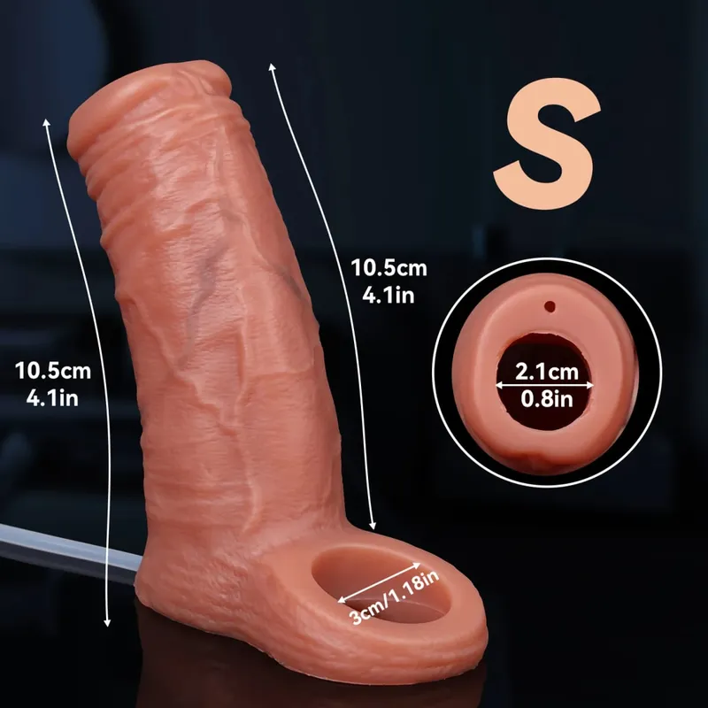 Männliche Ejakulation Cock Ring Hülse Wiederverwendbare Wasser Spray Penis Vergrößerung Extender Silikon Dildo Sex Spielzeug für Männer Kondom Paar