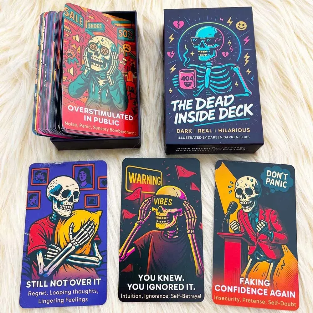 The Dead Inside Deck Tarot Cards 54 Cards 13x8cm Skeletal Divination Oracle Meet Death Below Decks Card Games