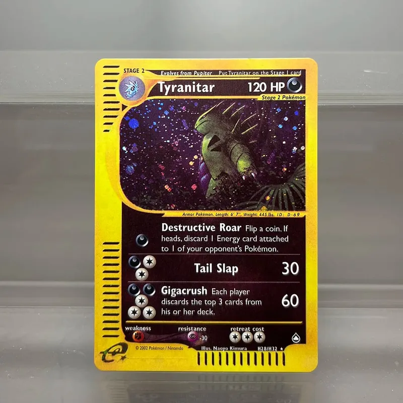 PKM-Karten Steelix Alakazam Scizor Einzelfolienkarten Raichu Slowking Game Collection-Karten PTCG-Ersatzkarten Aquapolis-Serie