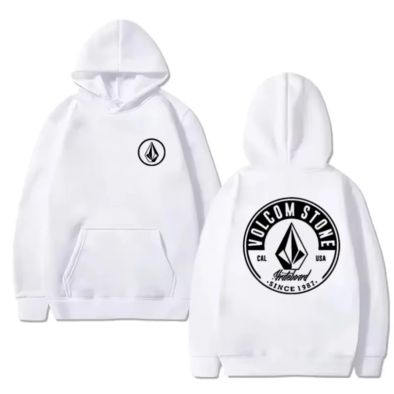 2026 Fashion Hoodie Women and man Hoody Volcom Stone Double-sided Casual Graphic Sports Tops Breathable Streetwear Clothing