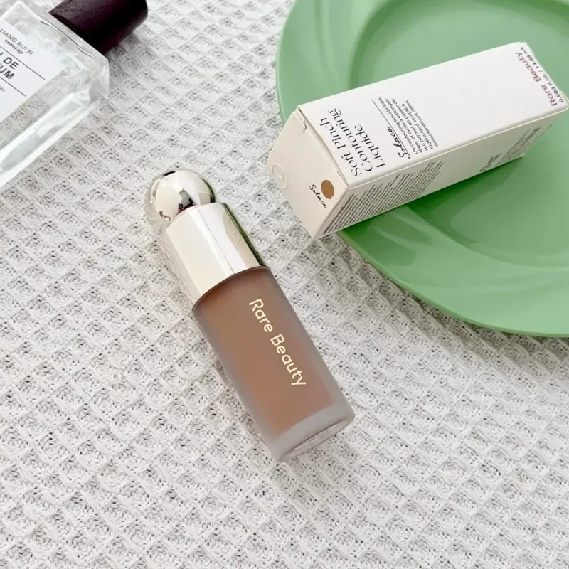 Rare Beauty Serene Gentle Mellow Solac Liquid Bronzer Shade Face Contour Smooth Highlight Mirror Lasting Natural Shadow Makeup