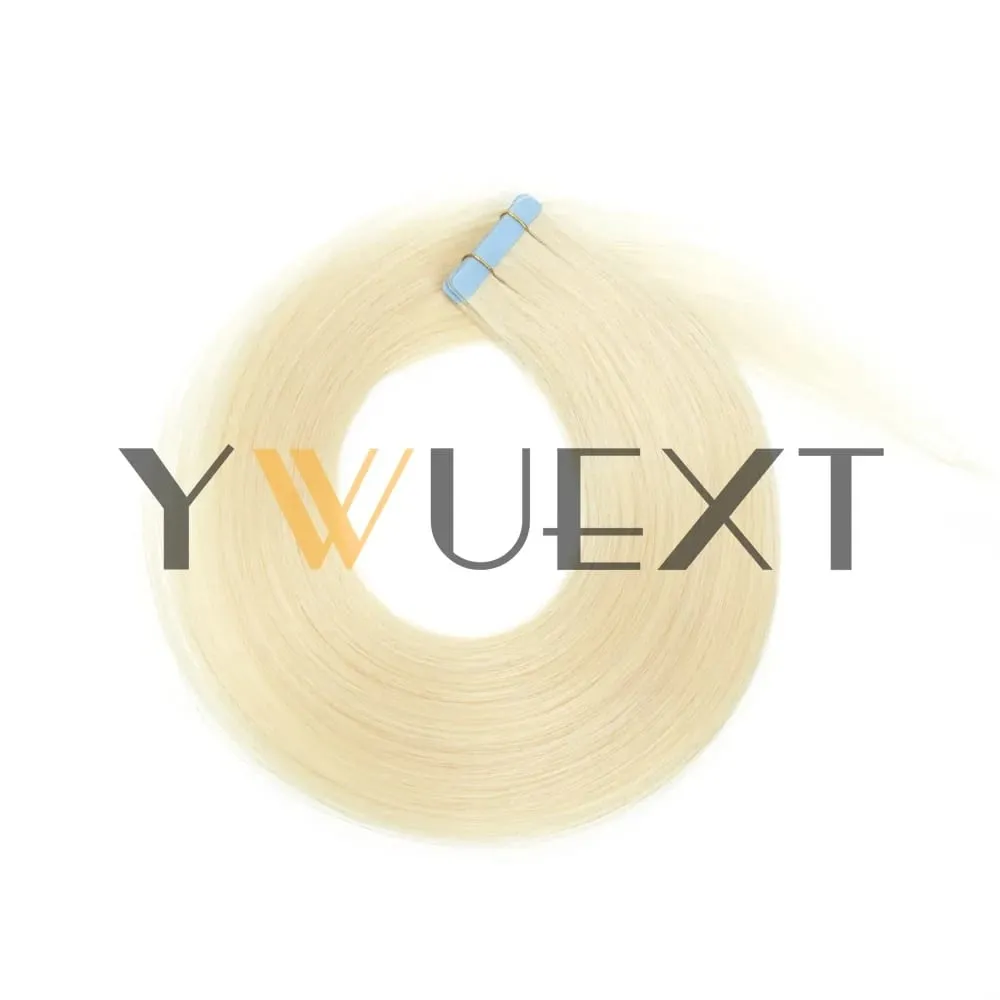 30G Tape in Human Hair Extensions 12-20 Inches Seamless PU Skin Weft Tape Hair Natural Straight 20pcs/pack Tape Glue 9 Colors Available