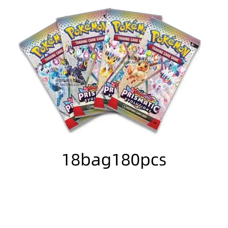 360Pcs/Set Pokemon Card MEGA EVOLUTION Chaos Rising Prismatic Evolutions Black Bolt English Booster Battle Transaction Card