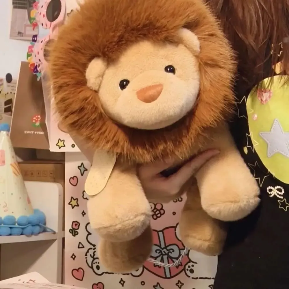 New Design Soft Lion Animal Pillow Emotional Support Cute 15.8inch Pillow