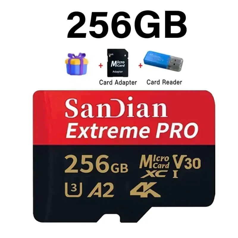 High-Speed 128GB Micro TF Card Class10 256GB Flash Card 512GB Memory Card for Smartphone Tablet
