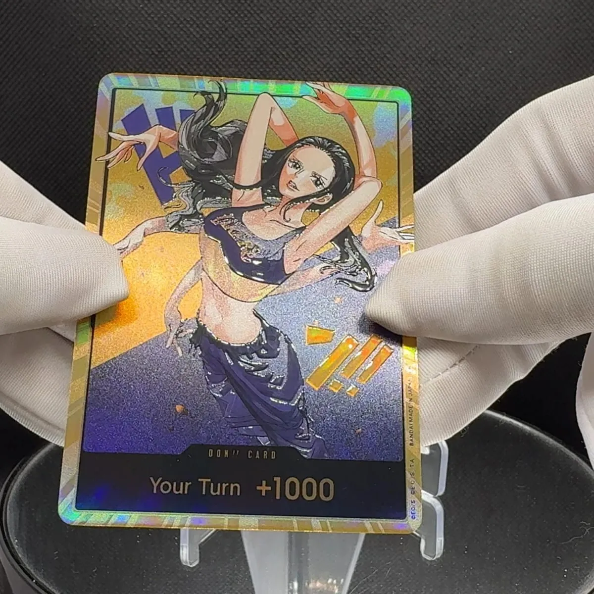 One Piece OPCG English Golden Holographic 3D Textured DON card Straw Hat Crew x Lakers DON card Anime Collectible Cards