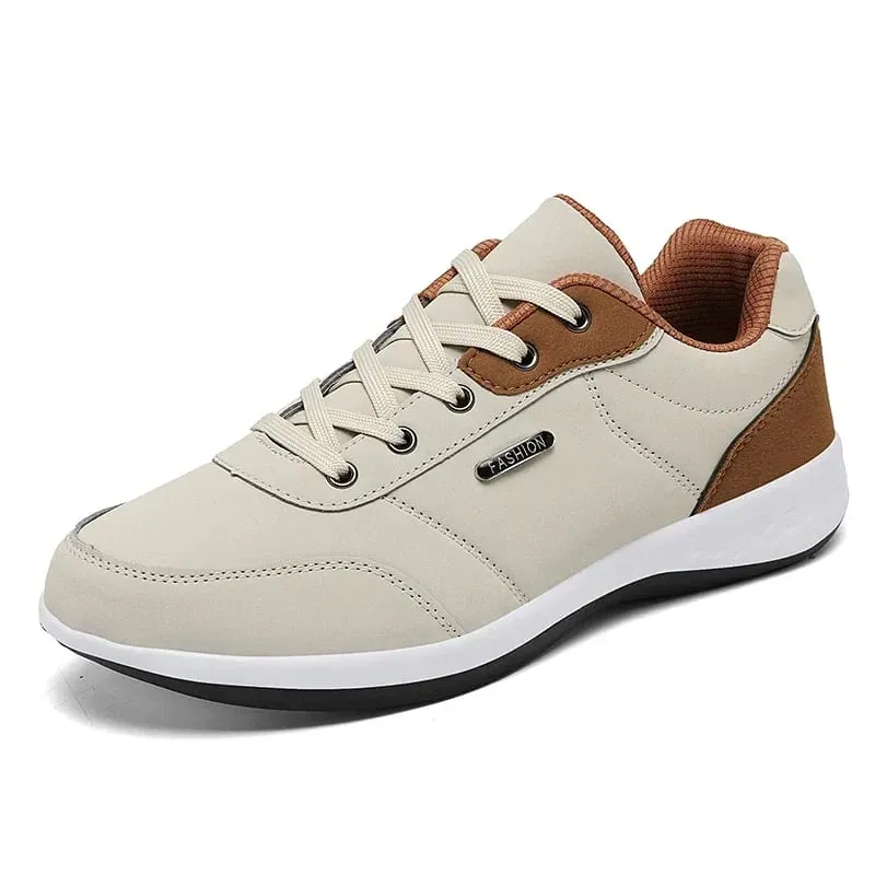 Novo tênis de corrida masculino de couro à prova dwaterproof água atlético homem resistente ao desgaste sapatos esportivos confortáveis ​​sapatos masculinos