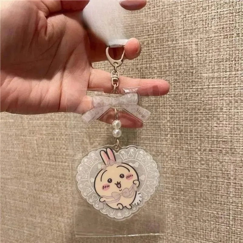 Jiikawa surrounding Harajuku limited acrylic keychain pendant Hachi Usaki cartoon backpack pendant