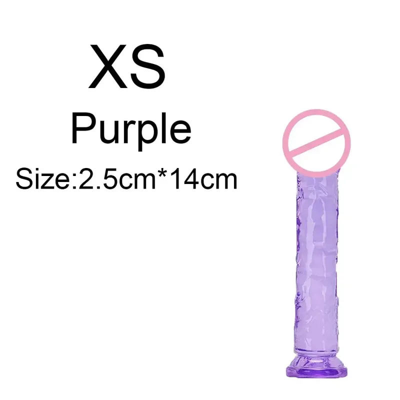 Super Cheap 6 Sizes Realistic Soft Jelly Dildo Butt Plug Anal Plugs Adult Sex Toy for Women and Men Vaginal and Anal Masturbator