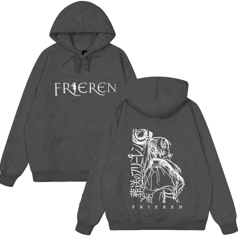 Anime Frieren: Beyond Journey's End Hoodies Men's Women Clothes Fashion Fleece Sweatshirts Winter Fashion Funny Style Clothing