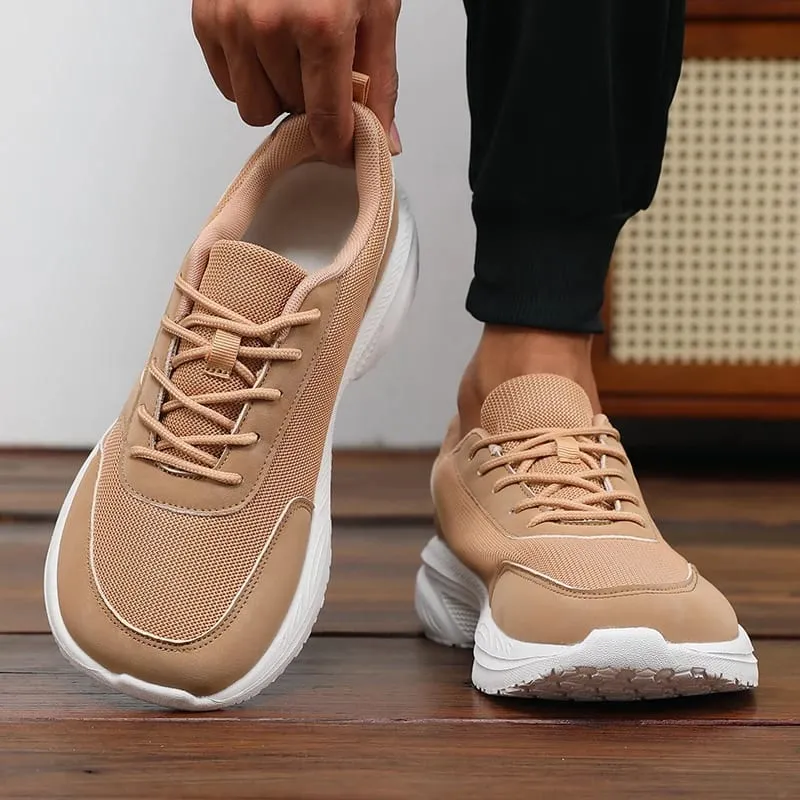 Wide Toe Shoes Unisex Breathable Mesh Platform Sneakers Fashion Comfortable Minimalis Shoes 2026 Outdoor Non-Slip Walking Shoes
