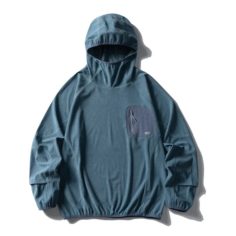 Outdoor Sport Hoodies Men Women Lightweight Fleece Long Sleeve Breathable Pullovers Hooded Sweatshirt Unisex Track T Shirts Tops
