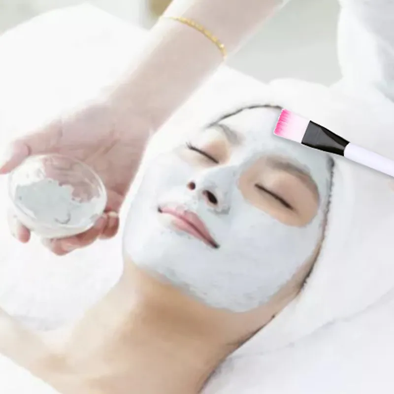 10pcs Facial Mask Brush Makeup Brushes Eyes Face Skin Care Masks Applicator Cosmetics Mask Brush Tools Pink Handle