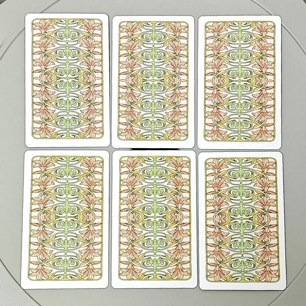 Art Nouveau Lenormand Deck Oracle 9*6cm 36 Pcs Lenormand Cards In Perfect Art Nouveau Style