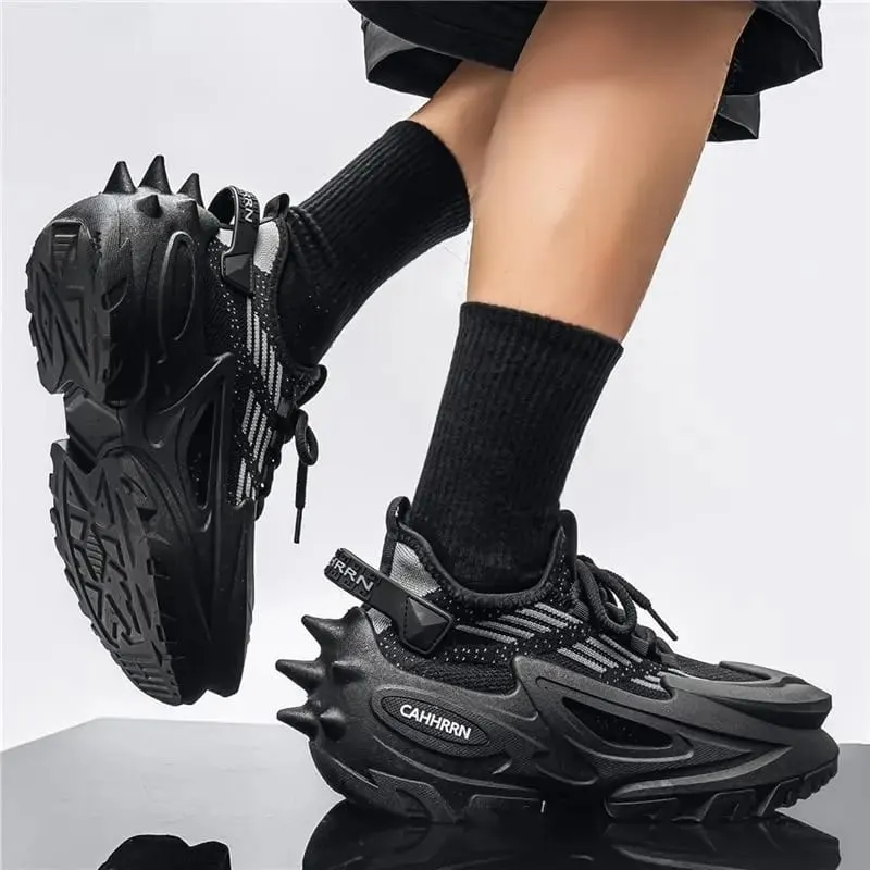 Original Brand Shoes for Man Luxury Knit Breathable Mecha Design Men Sneakers Increased Height Dad Shoes Fashion Socks Shoes