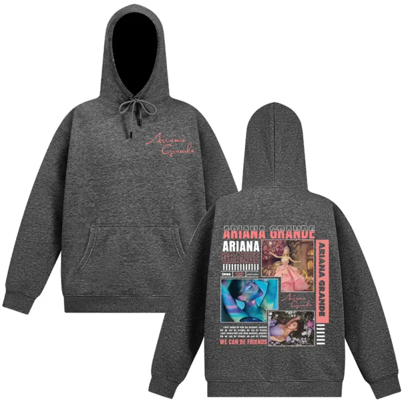 Singer Ariana Grande Album Cover Aesthetics Hoodies Men Women Fashion Sweatshirt Autumn Winter Long-sleeved Vintage Pullover Top