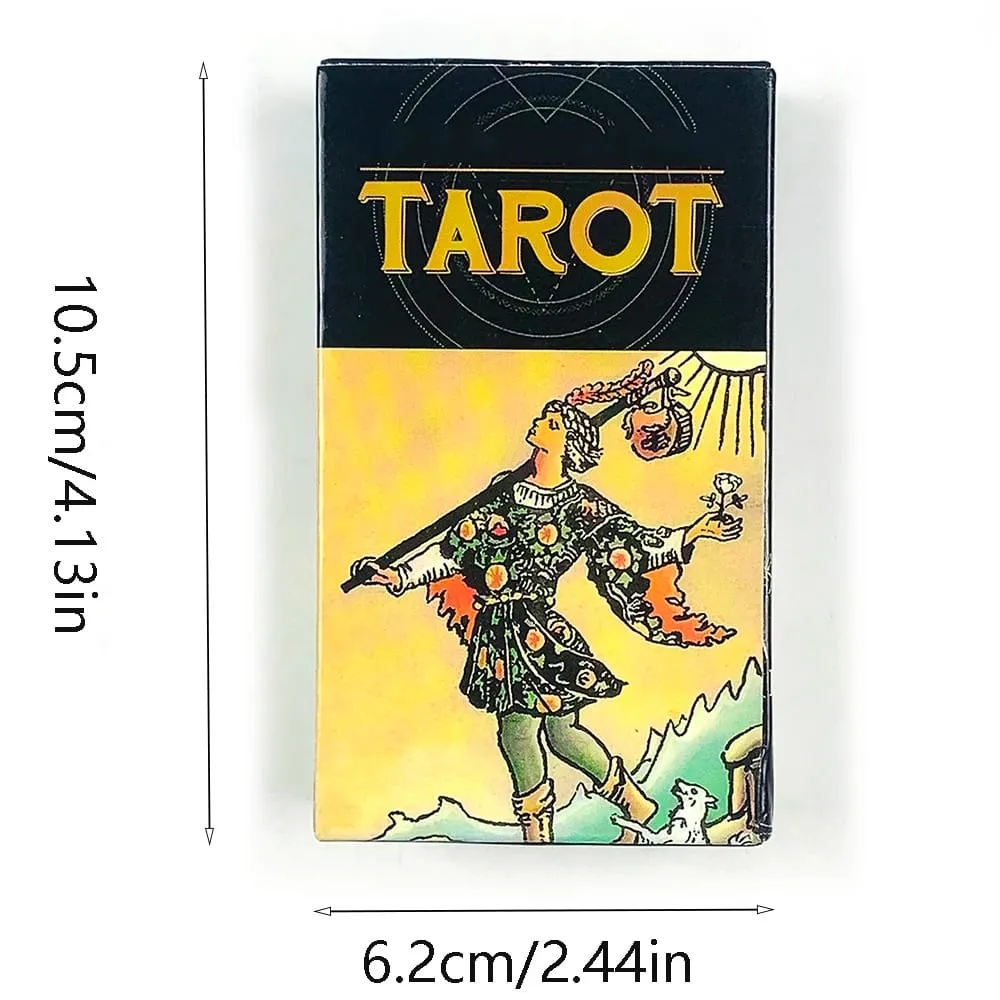 Radiant Wise Spirit Tarot Cards 78Pcs Tarot Deck English Visions Fortune Divination Board Game Spiritual Practices Cards Game