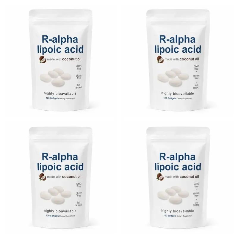 Alpha Lipoic Acid 600mg Softgels with MCT Oil Antioxidant Dietary Supplement Non GMO Gluten Free Soy Free 120 Softgels for Adult