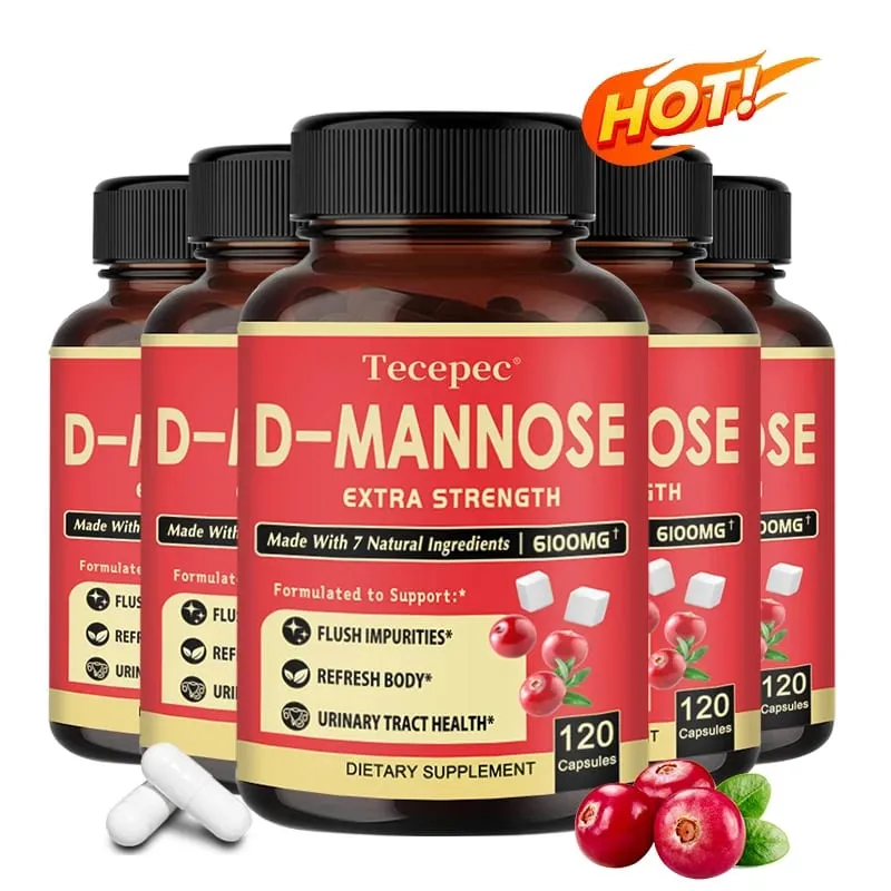 D-Mannose Urinary Tract Health Formula Contains Organic Cranberry and Dandelion To Support Bladder Health and Detoxification