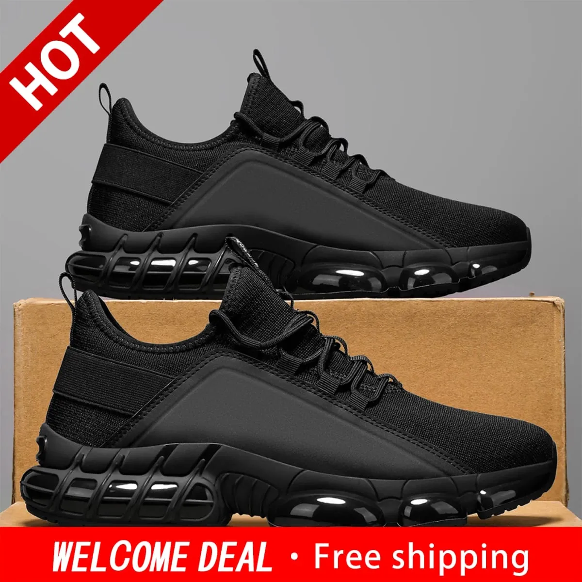 Men's Fashionable Breathable Sports casual shoes Lightweight and Comfortable Casual shoes Versatile Men's shoes