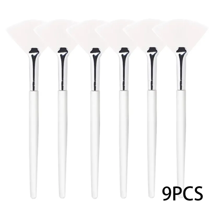 3/9/15 Pieces Facial Fan Mask Brushes Soft Mask Brush Applicator Esthetician Facial Mask Brushes For Women Girls Cosmetic Tools