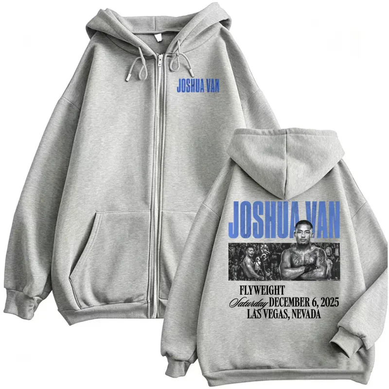 Joshua Van The Fearless Vintage Graphic Zip Up Hoodies Men's Clothing Y2k Violence Aesthetic Sweatshirts Jacket Coats Streetwear